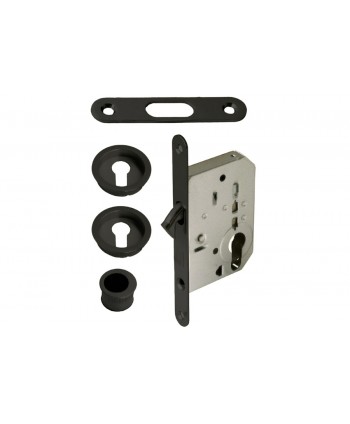 Kit corredera con llave negro
