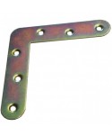 Escuadra plana bicromatada 2 de 60 mm para uniones