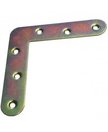 Escuadra plana bicromatada 2 de 60 mm para uniones