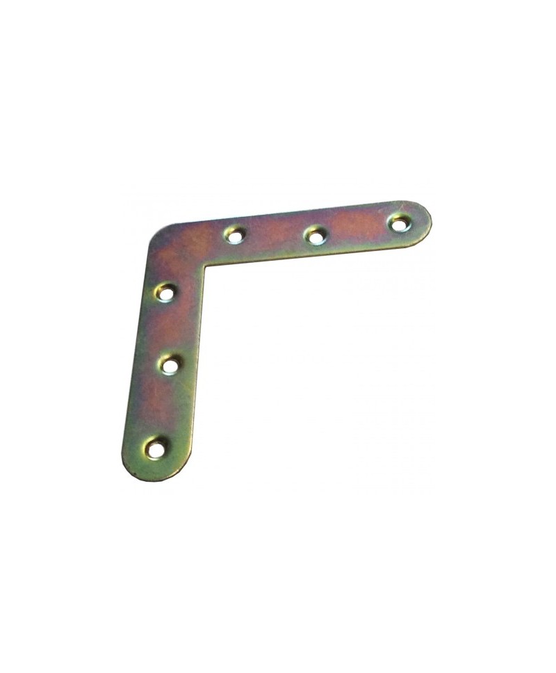 Escuadra plana bicromatada 2 de 60 mm para uniones