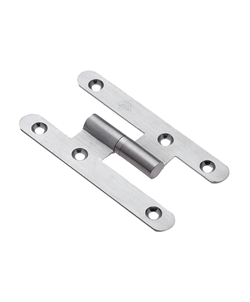 Pernio 100 mm níquel satinado derecha