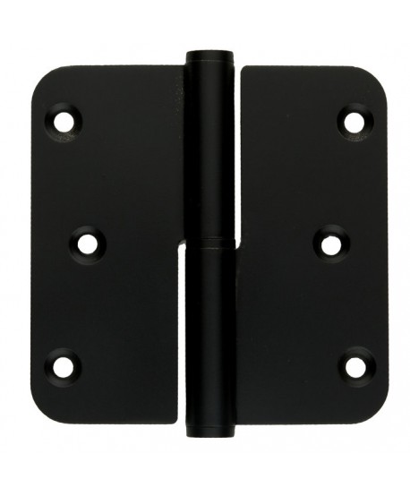 Bisagra pernio 90x65 mm negra izquierda canto redondeado